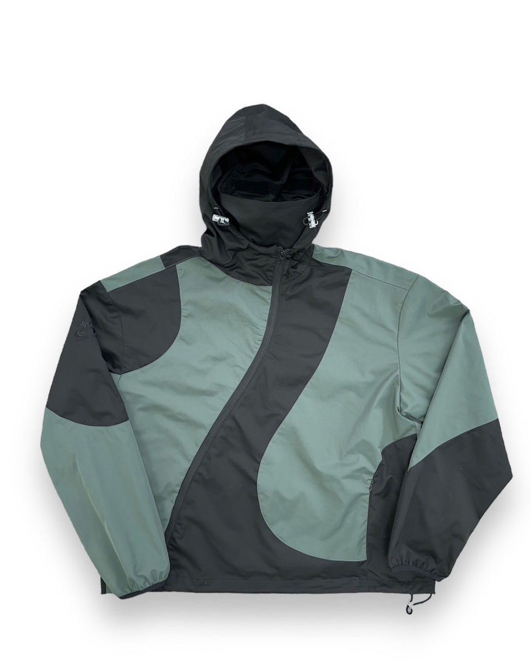 Asymmetric Zip Hooded Jacket